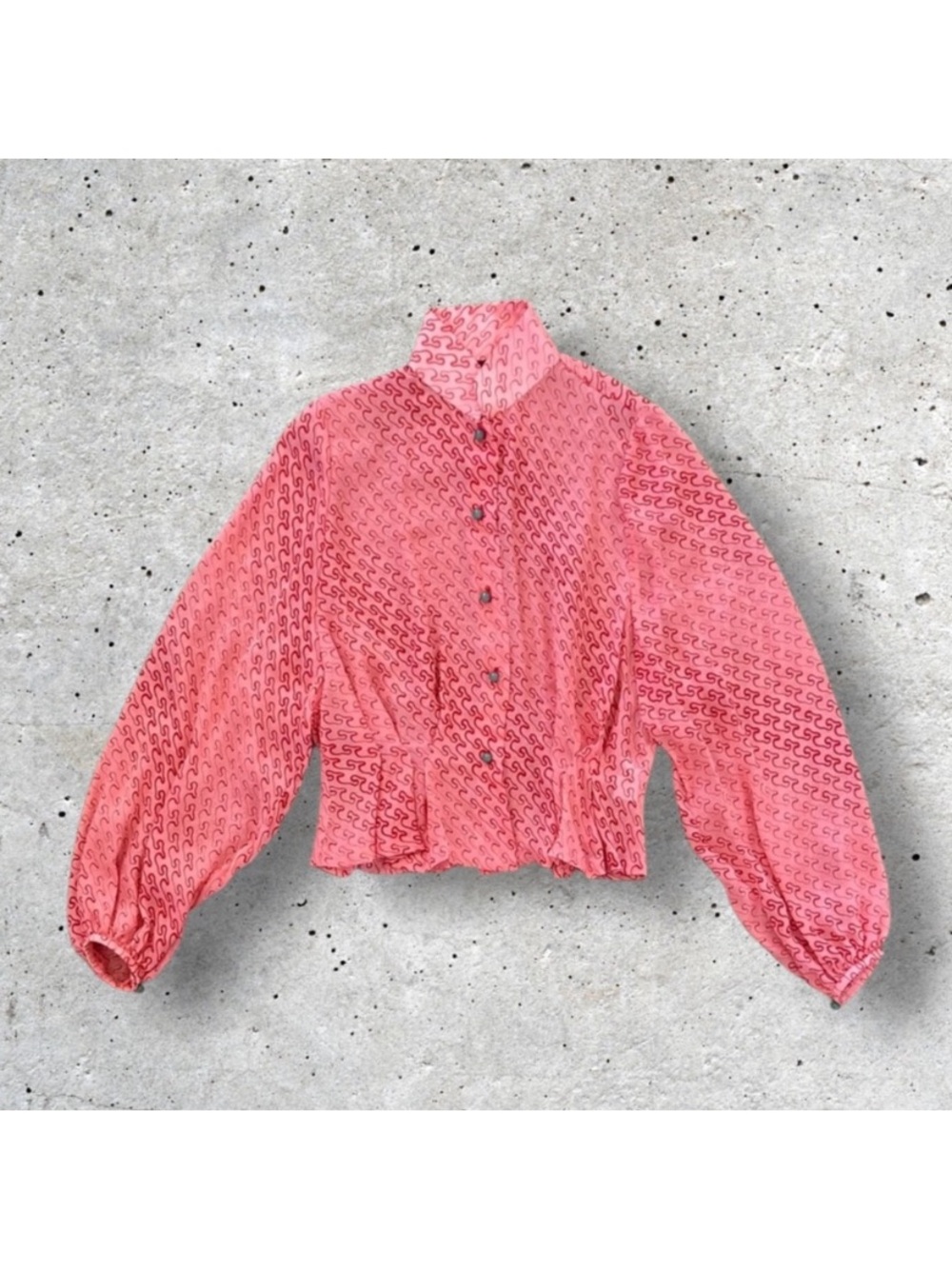 Shanghai Tang Printed Silk Top